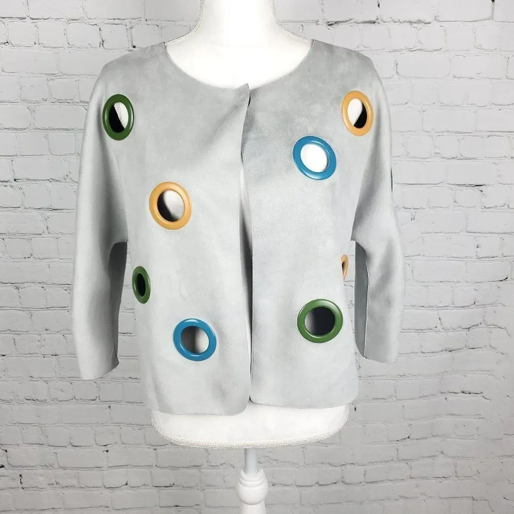 Adore Multi Colored Grommet Jacket - Picture 1 of 12